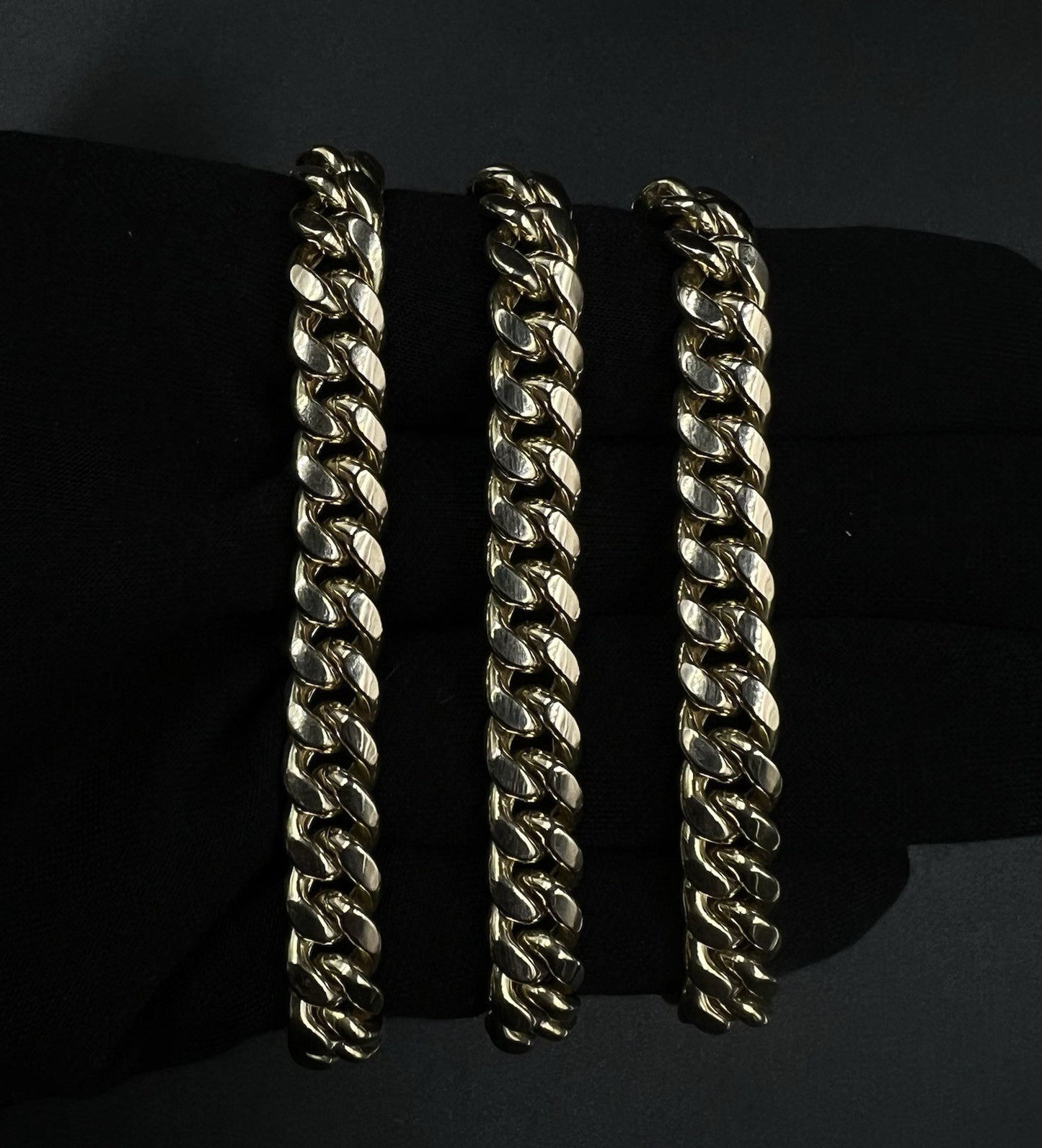 24” 10K Hollow Yellow Gold Miami Cuban Link Chain | 47.12g | 8.8MM | Box Closure