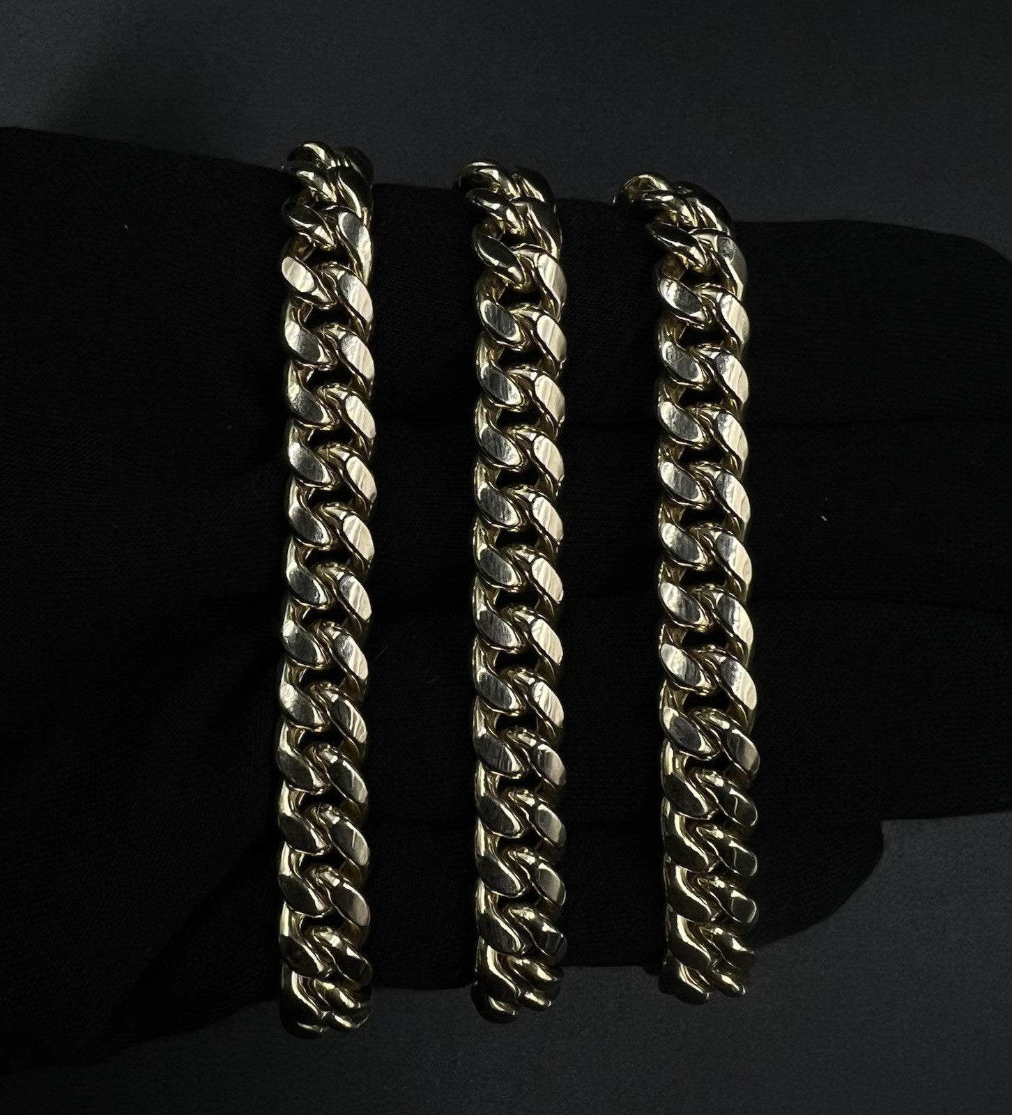 24” 10K Hollow Yellow Gold Miami Cuban Link Chain | 47.12g | 8.8MM | Box Closure