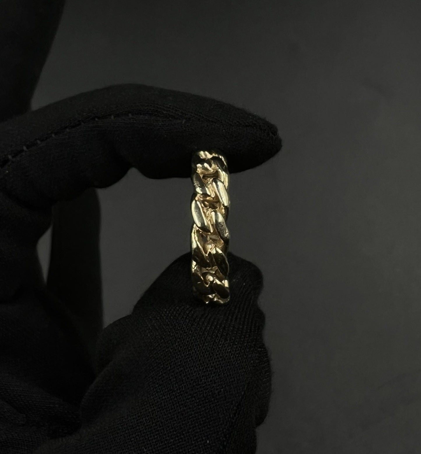 10K Solid Yellow Gold Miami Cuban Ring | Size  10.25 | 7g | 6mm Wide |