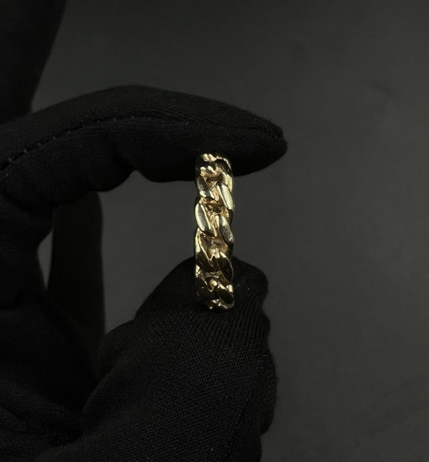 10K Solid Yellow Gold Miami Cuban Ring | Size  10.25 | 7g | 6mm Wide |
