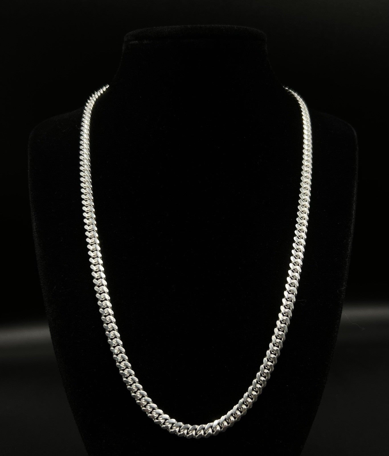 20” 925 Solid Sterling Silver Diamond Cut Miami Cuban Chain 36.55g | 5.4MM Italy