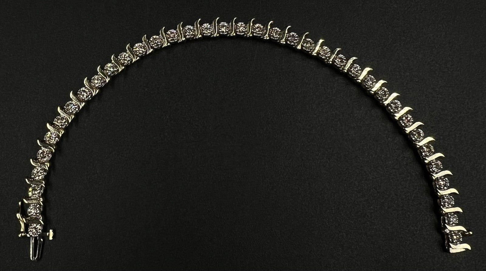 7.25” 14K Solid Yellow Gold Natural Diamond Tennis Bracelet ~2ct | 12.66g 5.5mm