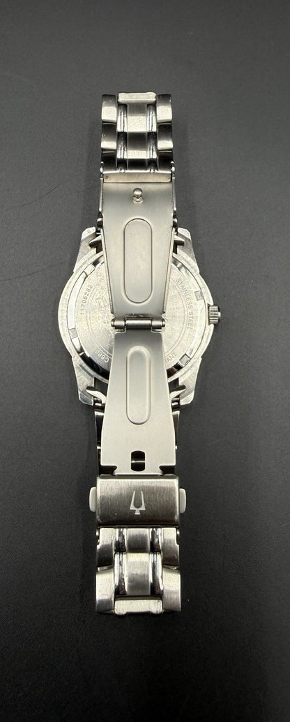 Bulova 38MM Men’s Classic Blue Sunburst Dial Stainless Steel Date Watch C860882