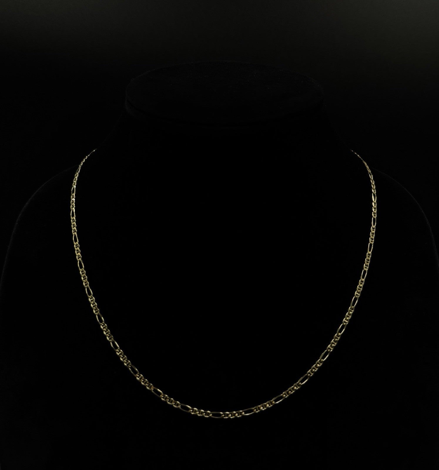 20” 14k Solid Yellow Gold Diamond Cut Figaro Mariner Chain | 5.83g | 2.7mm |