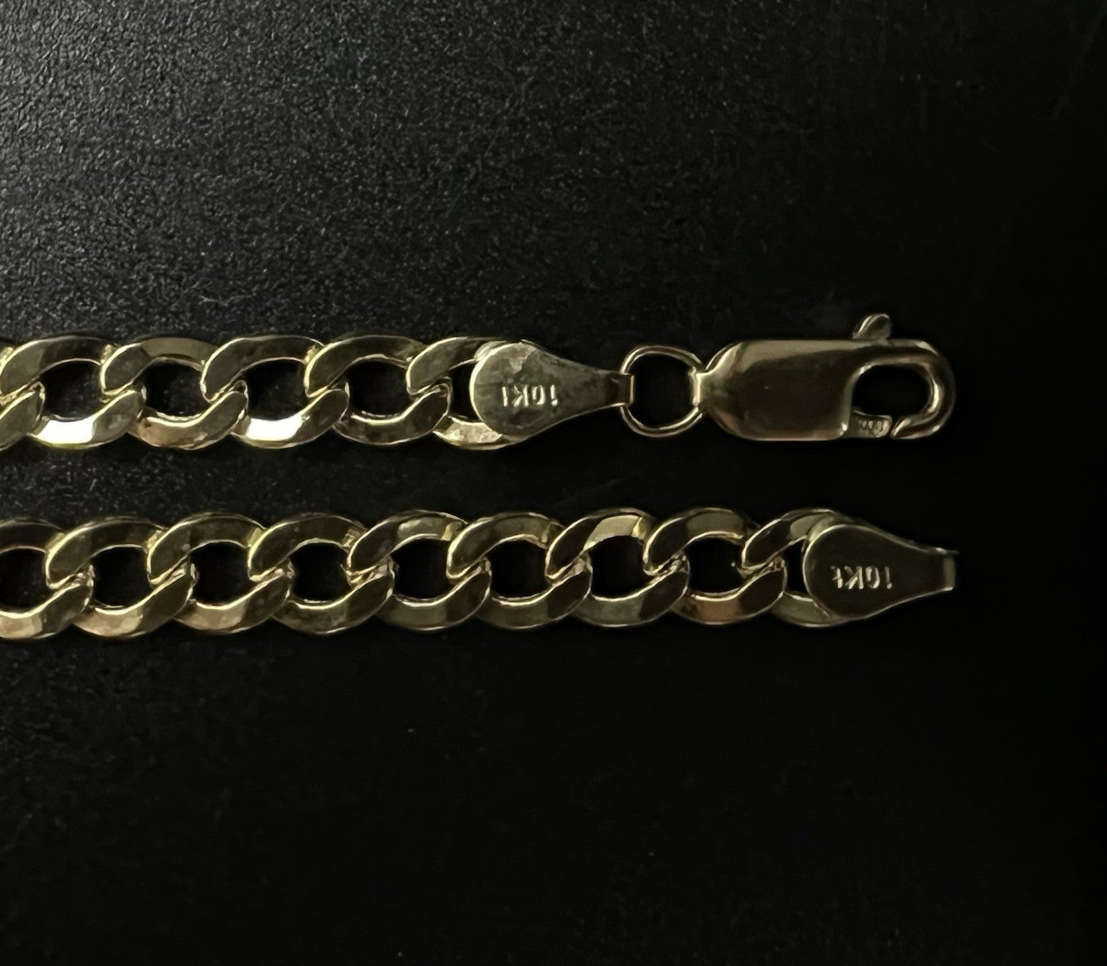 22” 10K Hollow Yellow Gold Diamond Cut Cuban Chain | 10.3g | 5.2MM | Lobster |