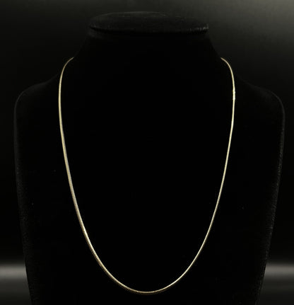 18” 14K Solid Yellow Gold Snake Chain | 5.09g | 1.7mm | Lobster Clasp |