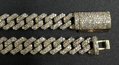 24” 10K Solid Gold Natural Diamond Miami Cuban Link Chain | 44.65g | 6ct | 6.9MM
