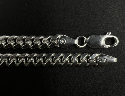 24” 925 Solid Sterling Silver Diamond Cut Miami Cuban Chain 42.23g | 5.4MM Italy