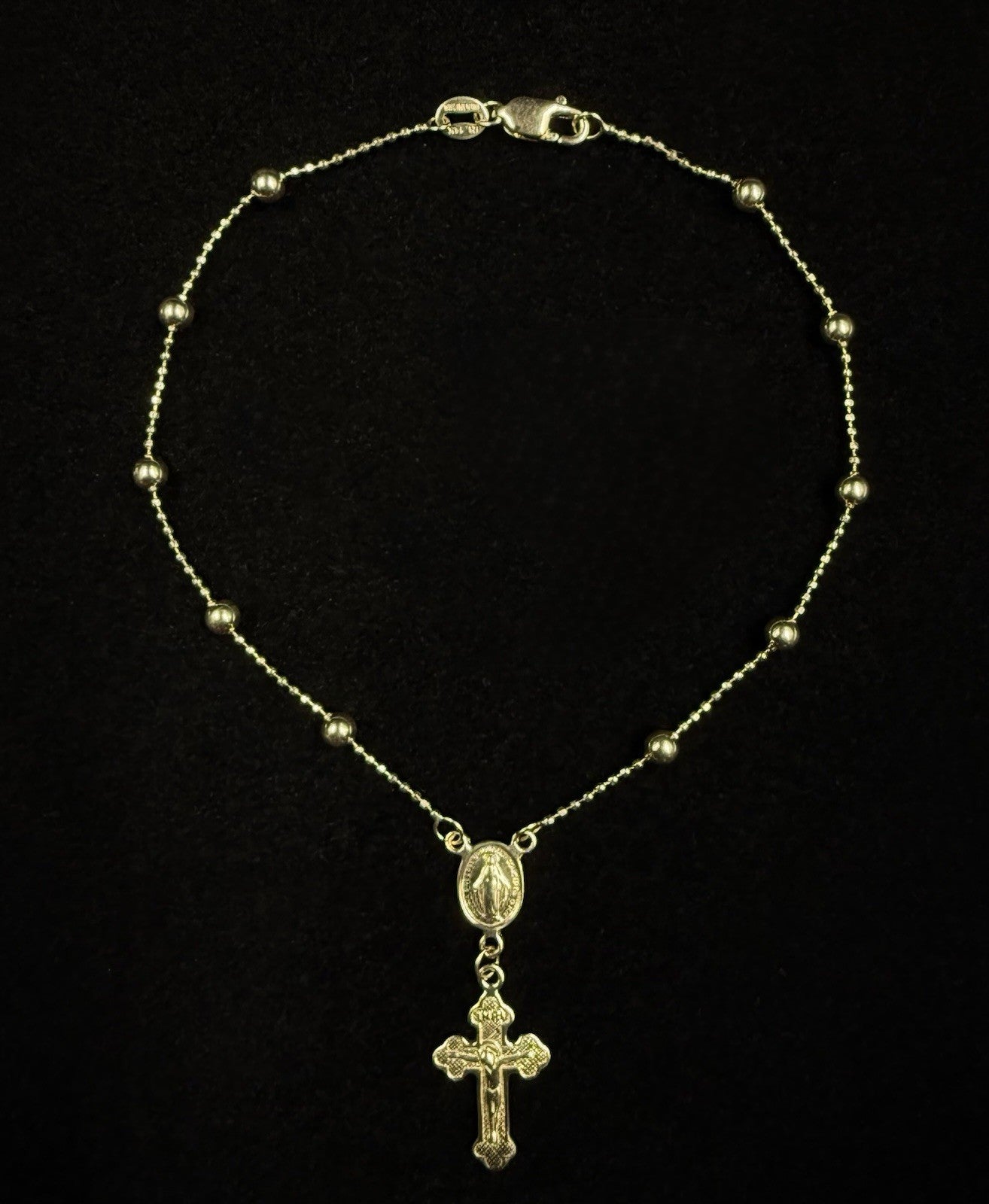 7.5” 14K Semi-Solid Yellow Gold Diamond Cut Charm Bracelet | 2.31g | 2.8mm |