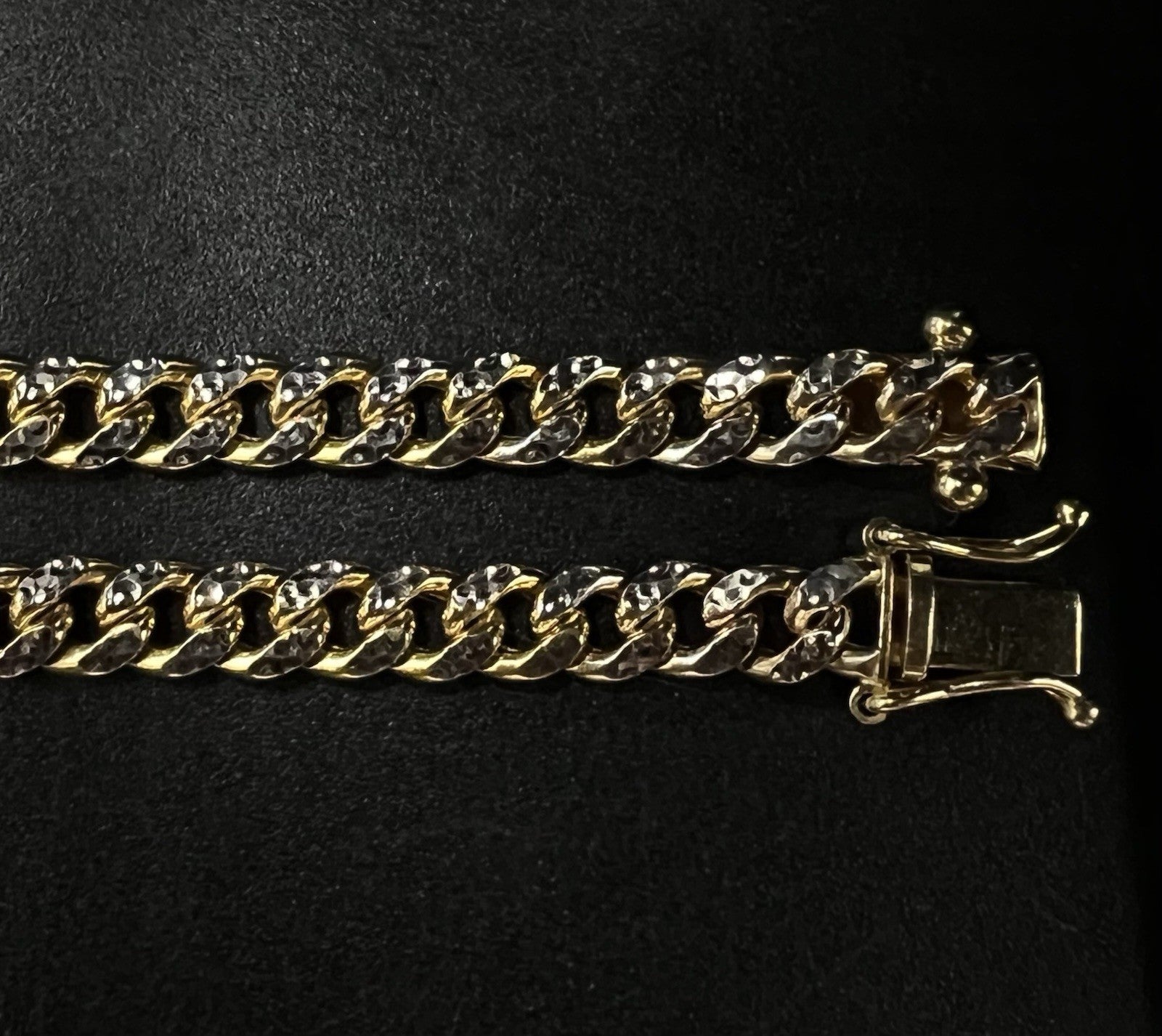 8” 10K Hollow Yellow Gold Diamond Cut Miami Cuban Bracelet | 9.4g | 5.4MM | Box