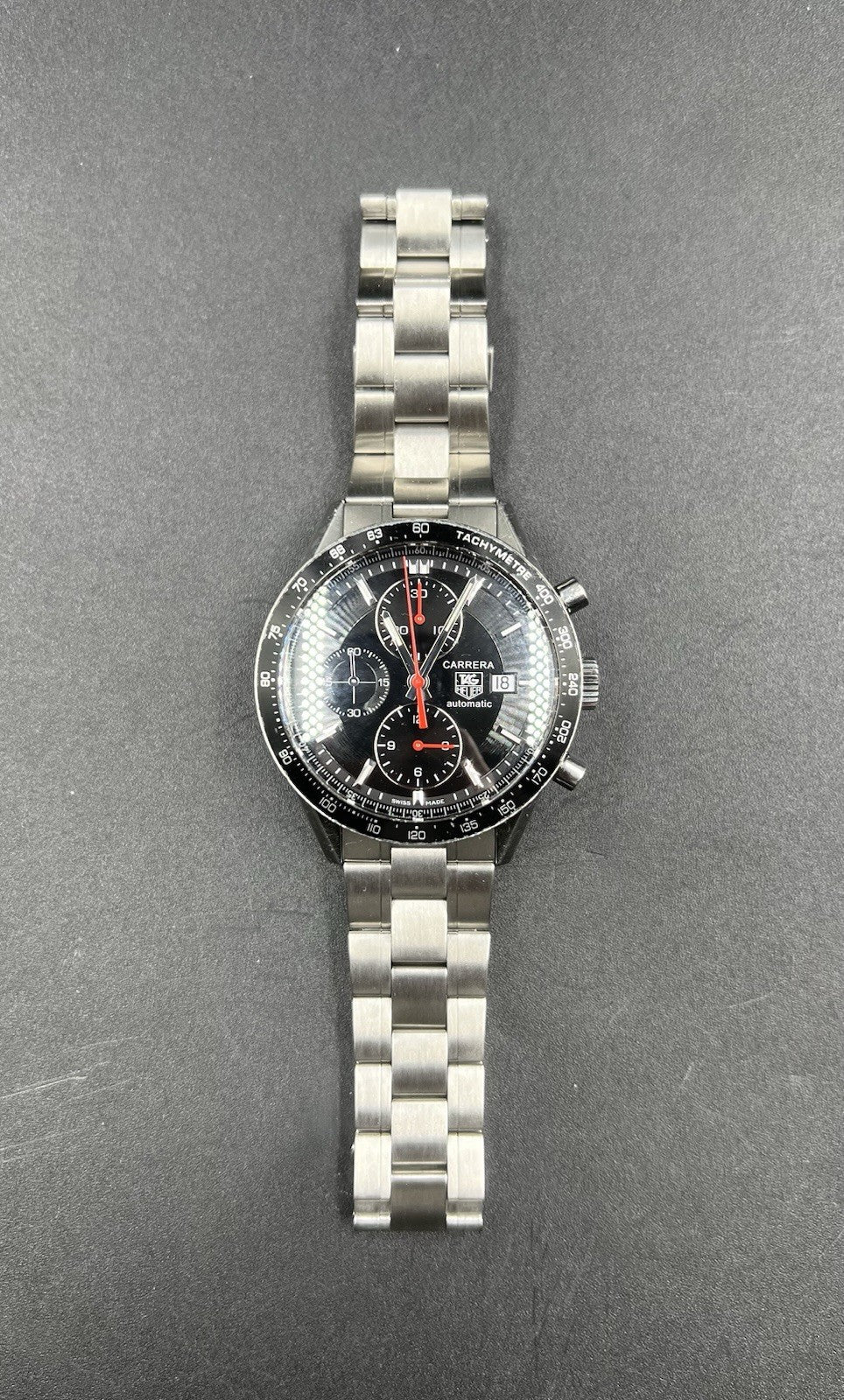Tag Heuer Carrera 41MM Automatic Chronograph Date Swiss Made Watch CV2014 100M
