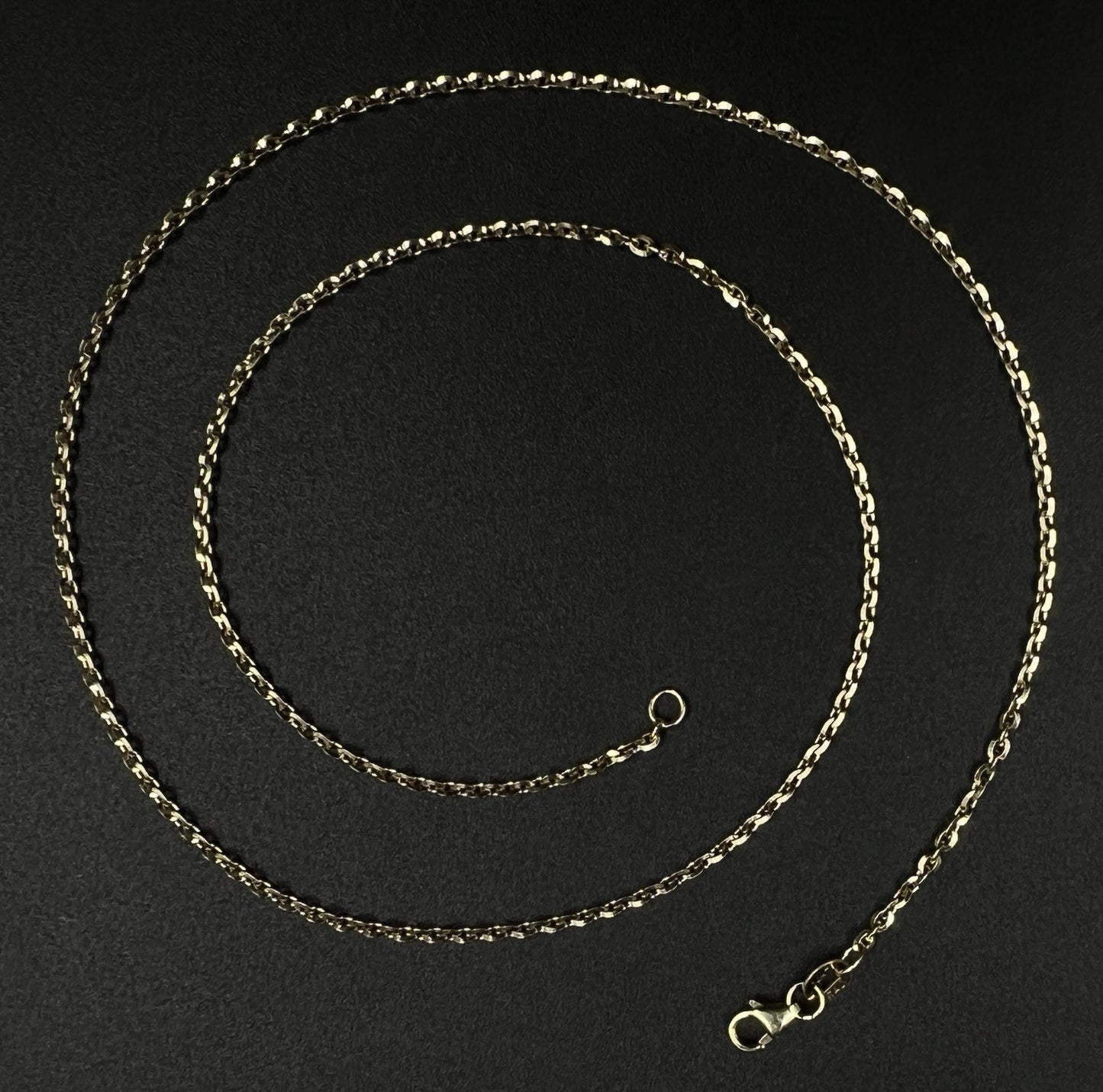 18” 14K Semi-Solid Yellow Gold Cable Chain 3.9g | 1.6MM | Italy | Lobster Clasp