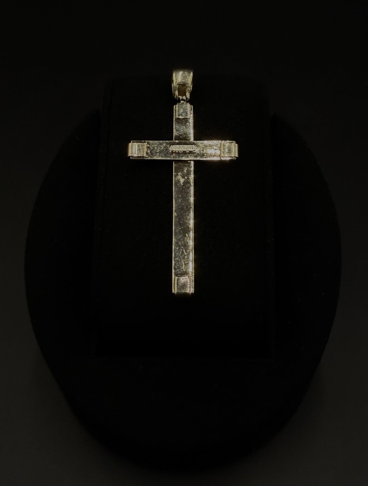 1.05” x 2.2” 10k Hollow Yellow Gold Fancy Cross Pendant | 3.07g | 5.5mm Bail |