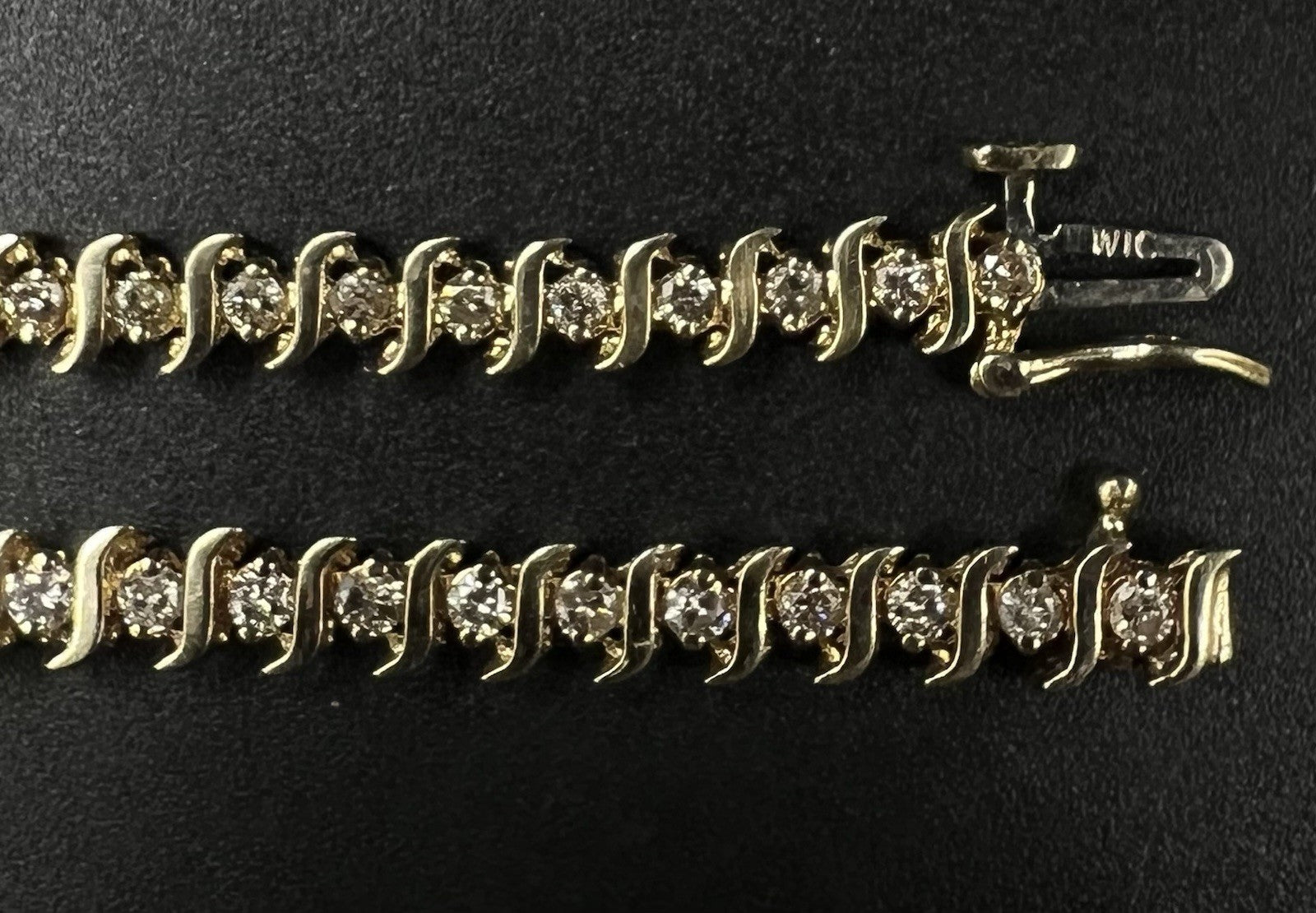 7.25” 14K Yellow Gold Natural Diamond Tennis Bracelet | 9.42g | ~1.5ct | 4.5MM |