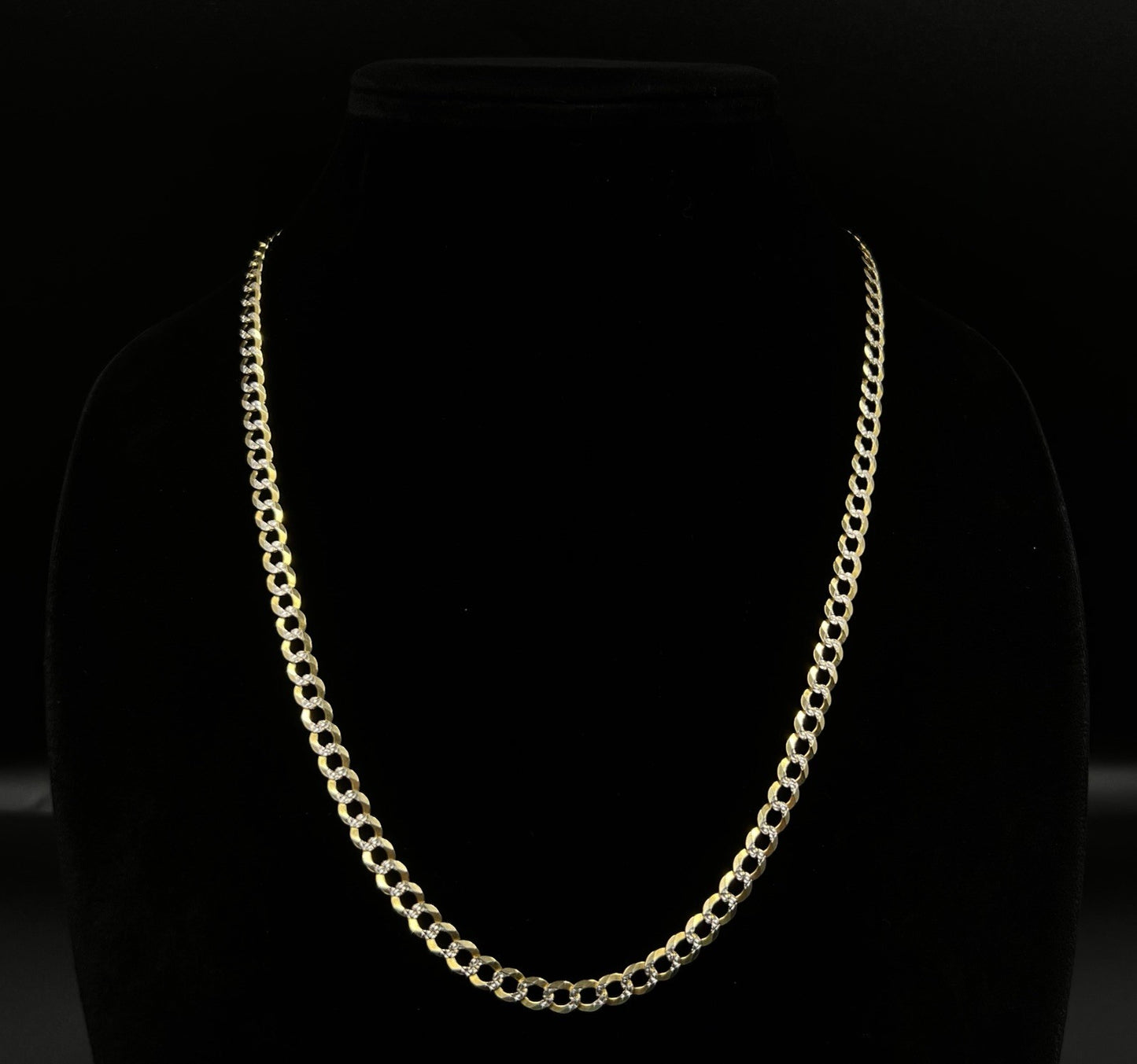 22.25” 14K Solid Yellow Gold Diamond Cut Cuban Chain | 19.7g | 5.6mm | Lobster |