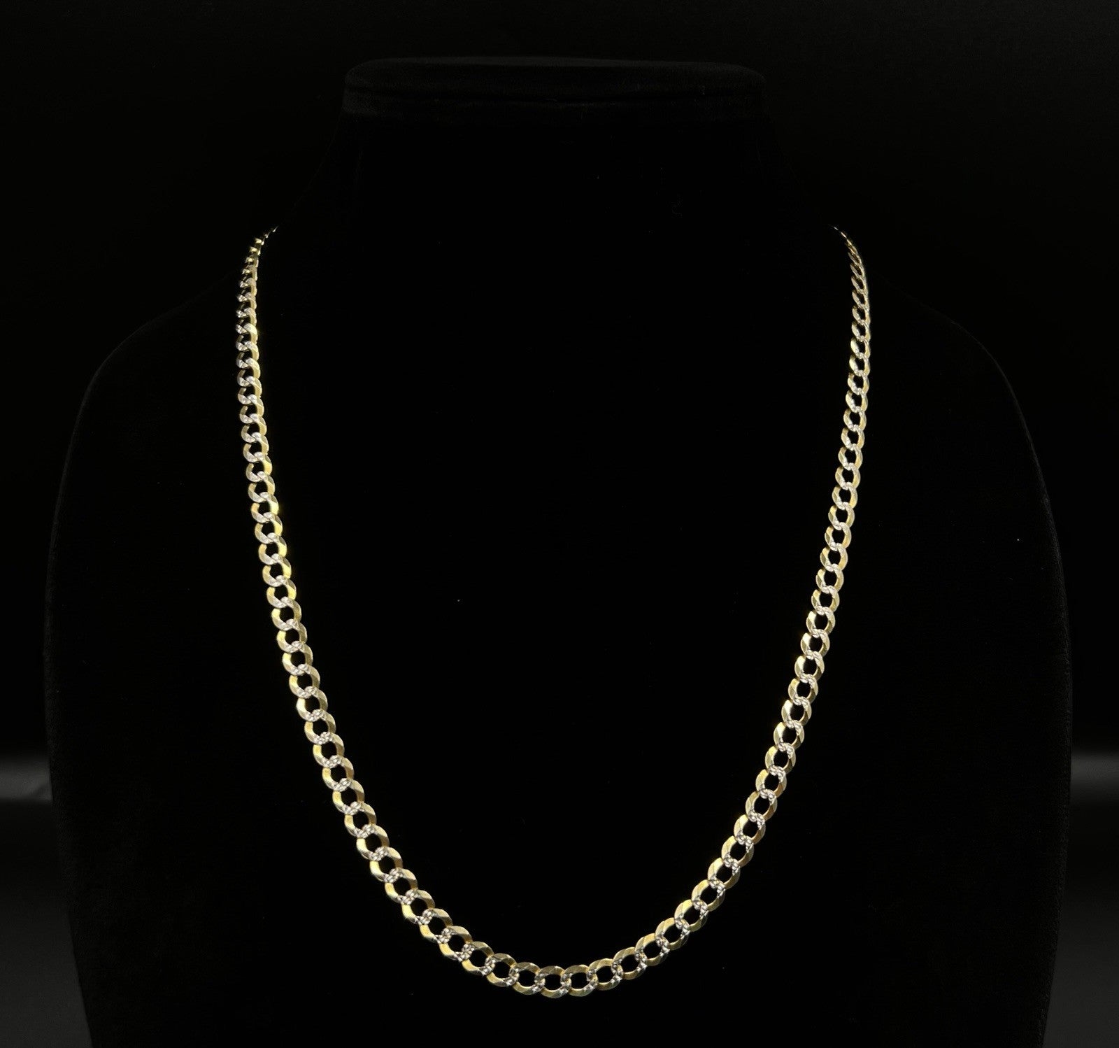 22.25” 14K Solid Yellow Gold Diamond Cut Cuban Chain | 19.7g | 5.6mm | Lobster |
