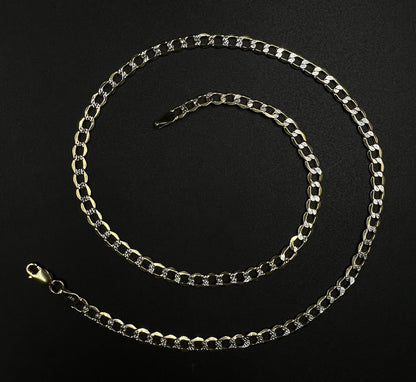 18” 10K Hollow Yellow Gold Diamond Cut Cuban Chain | 5.53g | 4.5MM Lobster Clasp