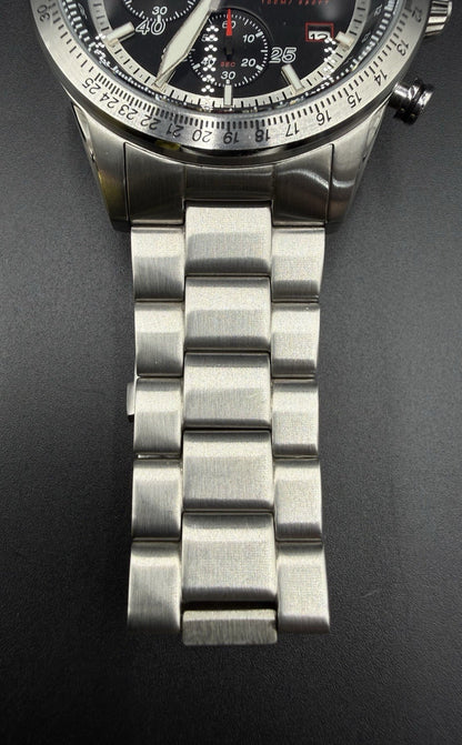 Cortebert Elevation Men’s 44MM Pilot Chronograph Date Watch CB-3003 - Slide Rule