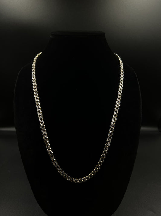 26” 10K Semi-Solid Yellow Gold Diamond Cut Miami Cuban Chain 26.85g | 6.7MM Box