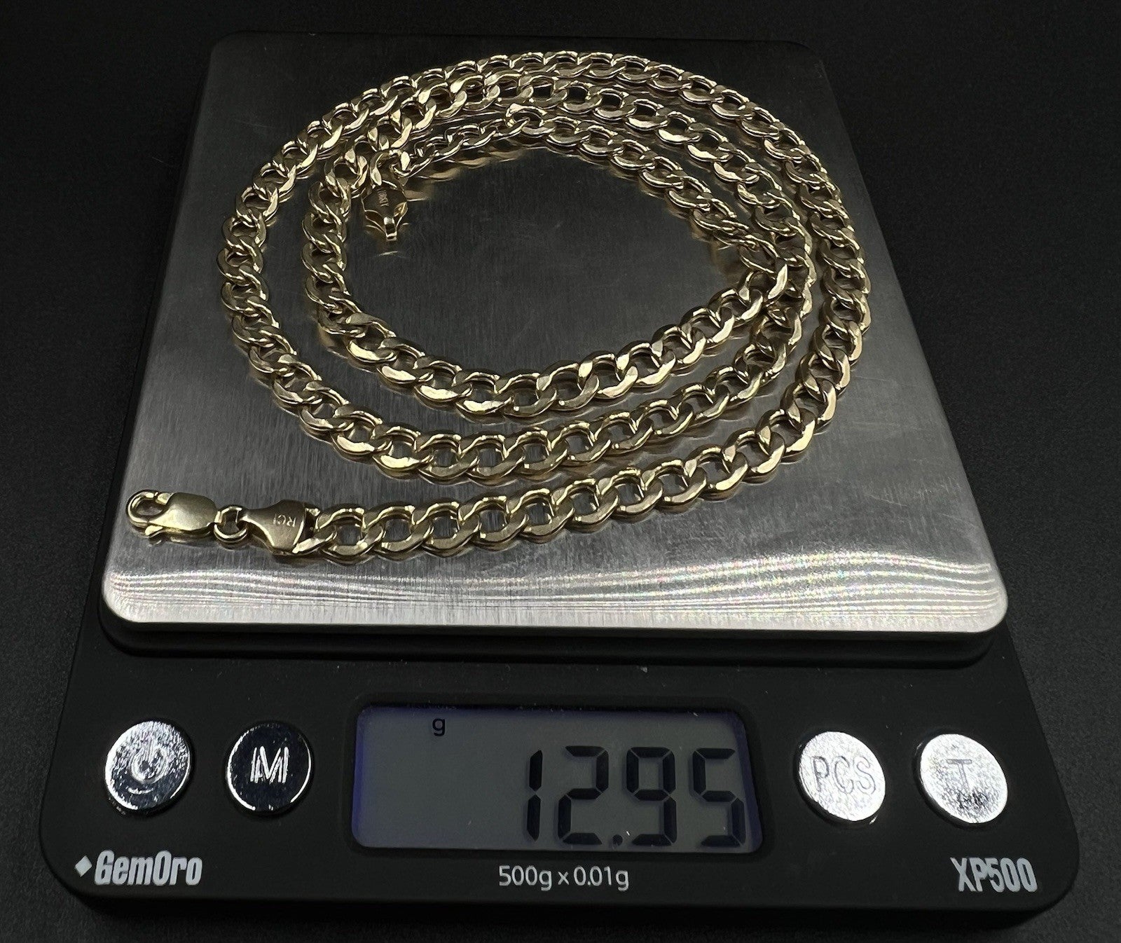 24.25” 14K Hollow Yellow Gold Diamond Cut Cuban Chain 12.95g | 6.2MM | Turkey |