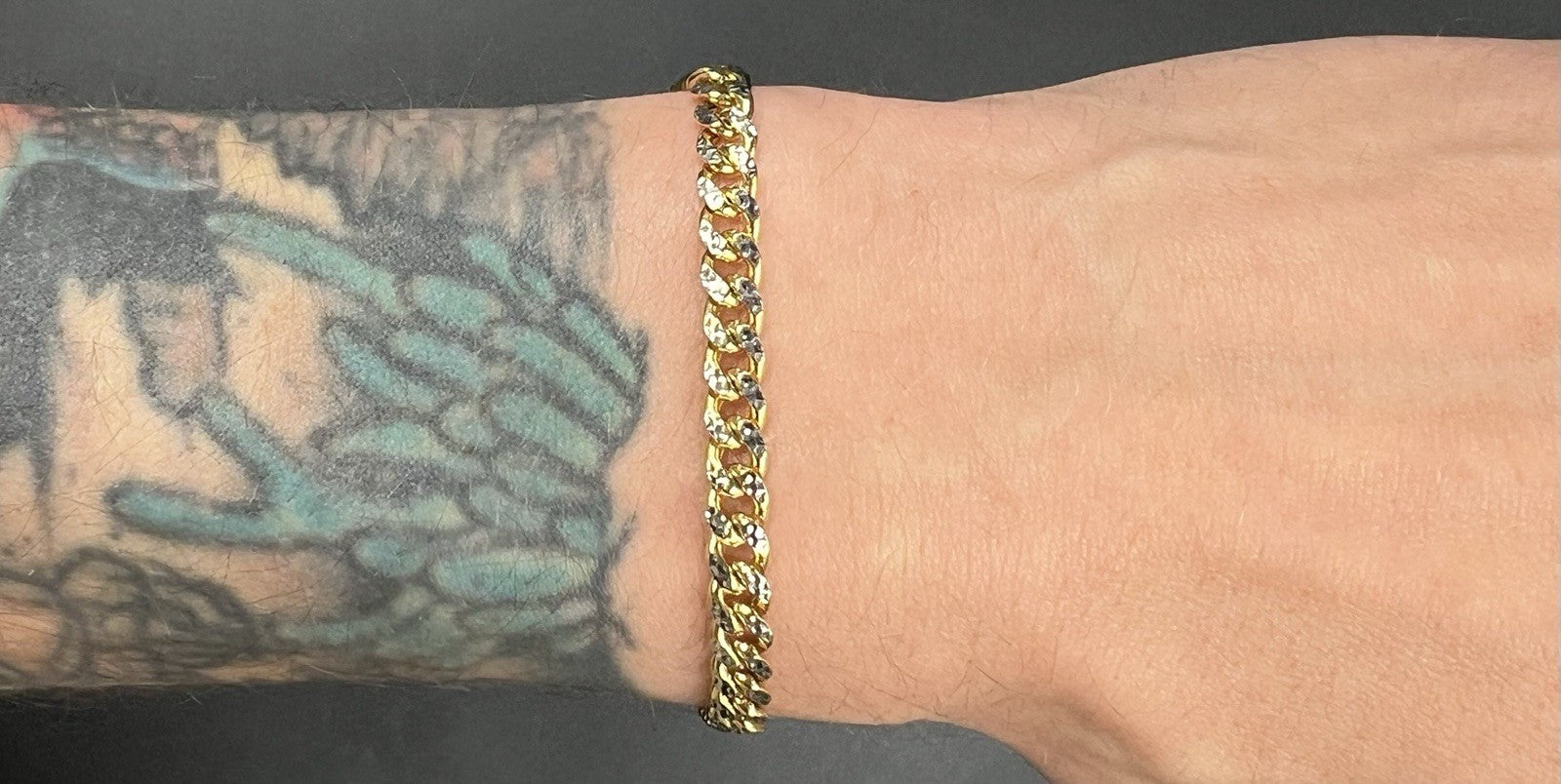 8” 10K Hollow Yellow Gold Diamond Cut Miami Cuban Bracelet | 9.4g | 5.4MM | Box