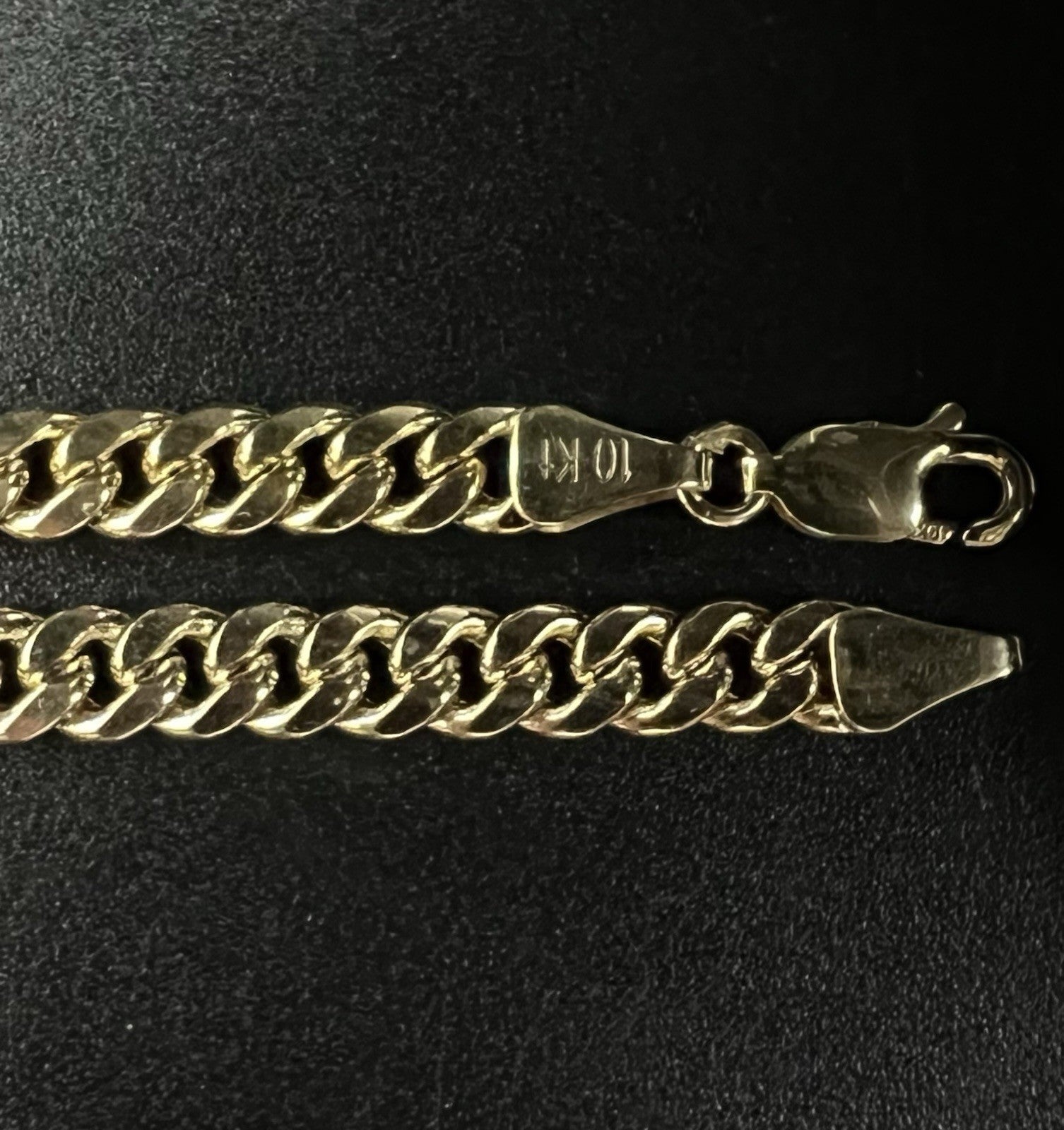 20” 10K Hollow Yellow Gold Miami Cuban Chain | 10.32g | 4.6mm | Lobster Clasp |