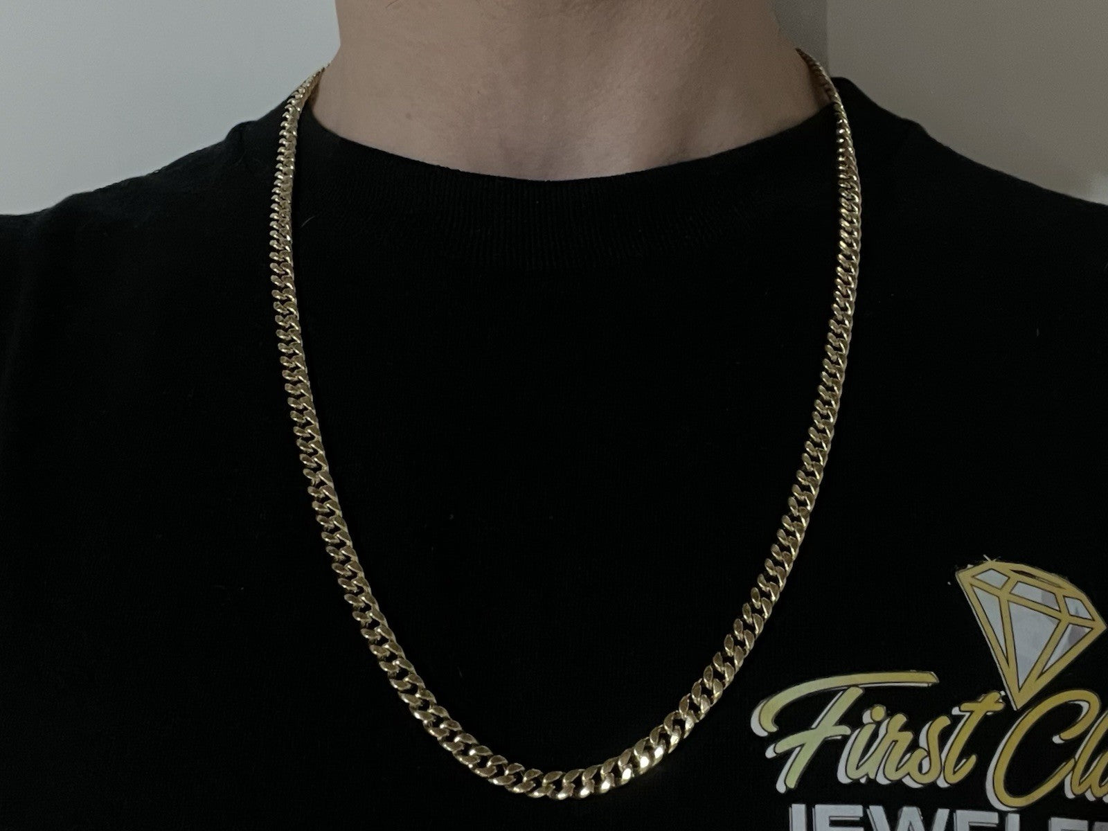 26” 10K Hollow Yellow Gold Diamond Cut Miami Cuban Chain | 22.10g | 6MM | Box |