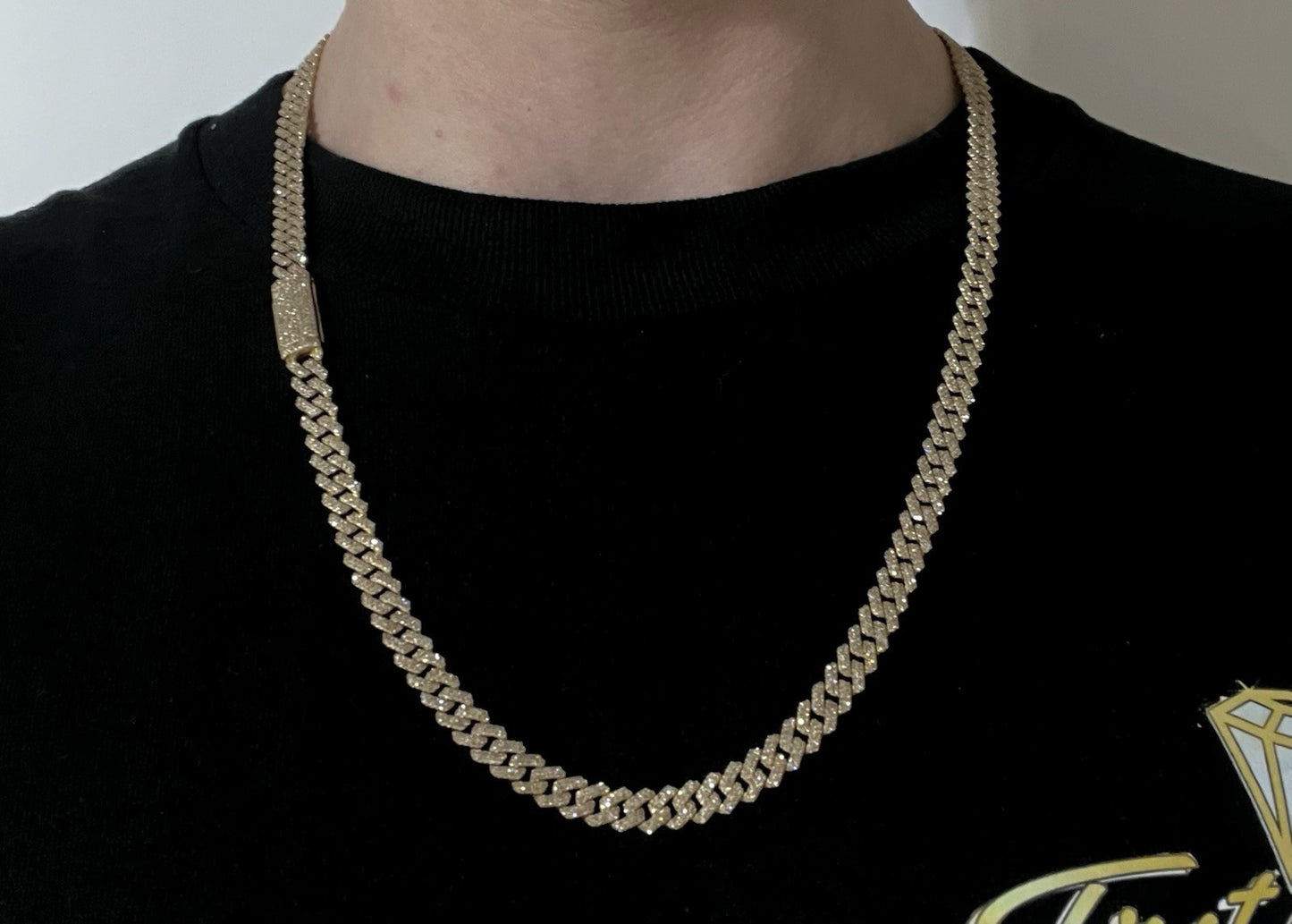 24” 10K Solid Gold Natural Diamond Miami Cuban Link Chain | 44.65g | 6ct | 6.9MM