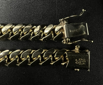 7.75” 10K Solid Yellow Gold Miami Cuban Bracelet | 27.57g | 6.8mm | Box Clasp |