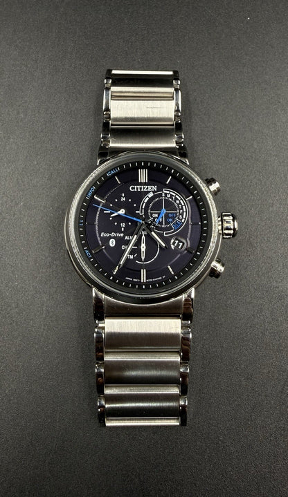 Citizen Eco-Drive Proximity Bluetooth 45MM Stainless Steel Watch BZ1000-54E 100M