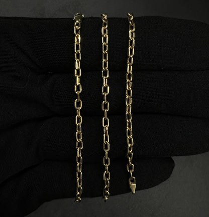 17.5” 14K Hollow Yellow Gold Cable Chain | 4.16g | 2.9mm | Lobster Clasp |