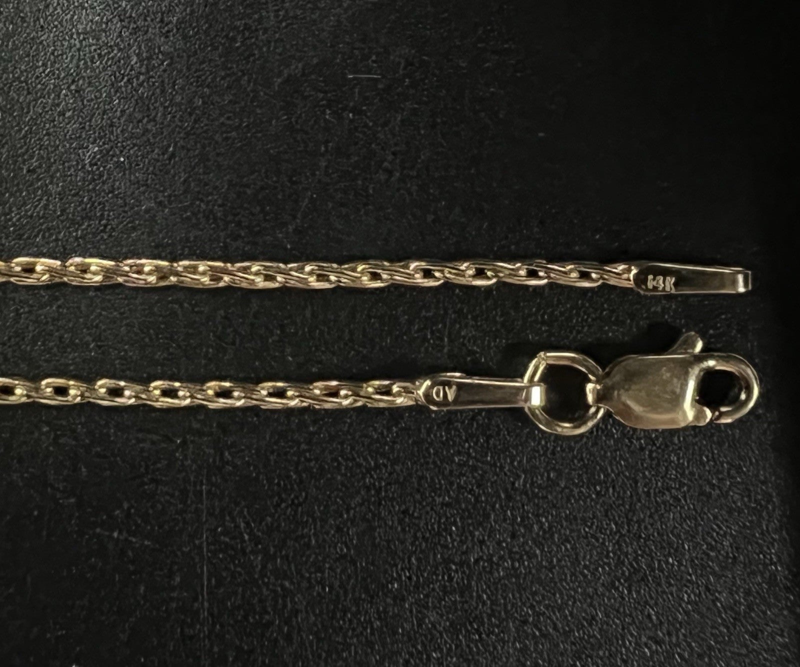 24” 14K Solid Yellow Gold Wheat Chain | 5.6g | 1.3mm | Lobster Clasp |