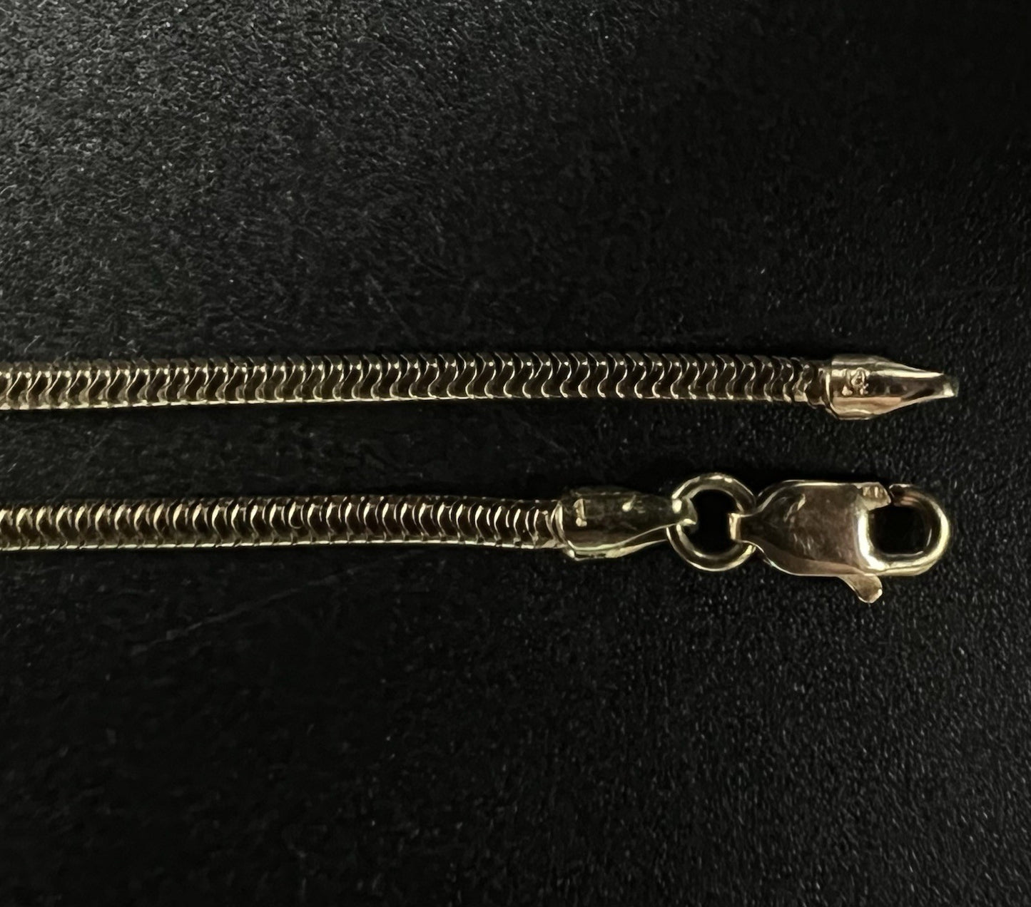 18” 14K Solid Yellow Gold Snake Chain | 5.09g | 1.7mm | Lobster Clasp |