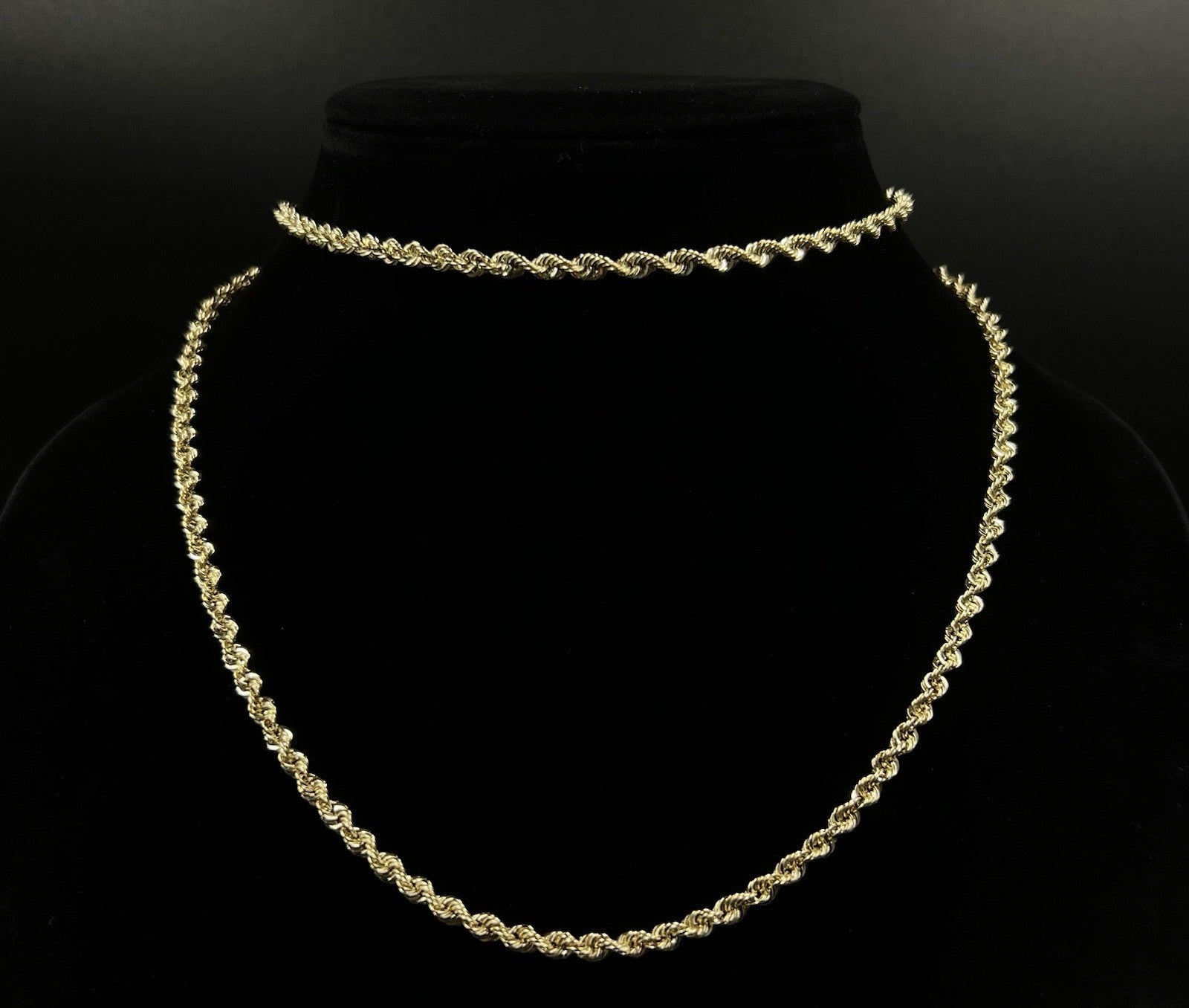 32” 14K Hollow Yellow Gold Rope Chain | 7.42g | 4MM | Lobster Clasp |