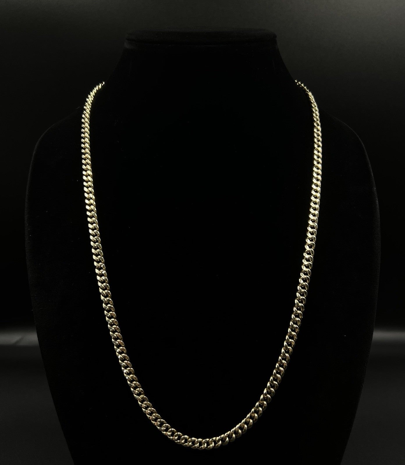 26” 10K Hollow Yellow Gold Diamond Cut Miami Cuban Chain | 22.10g | 6MM | Box |