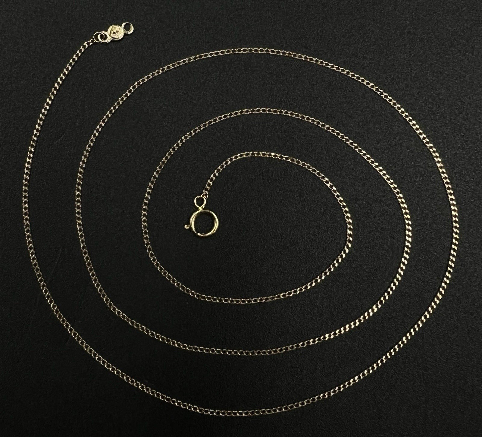 22” 14K Hollow Yellow Gold Diamond Cut Cuban Chain | 1.52g | 1.1MM | Lobster |