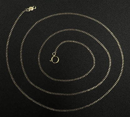 22” 14K Hollow Yellow Gold Diamond Cut Cuban Chain | 1.52g | 1.1MM | Lobster |