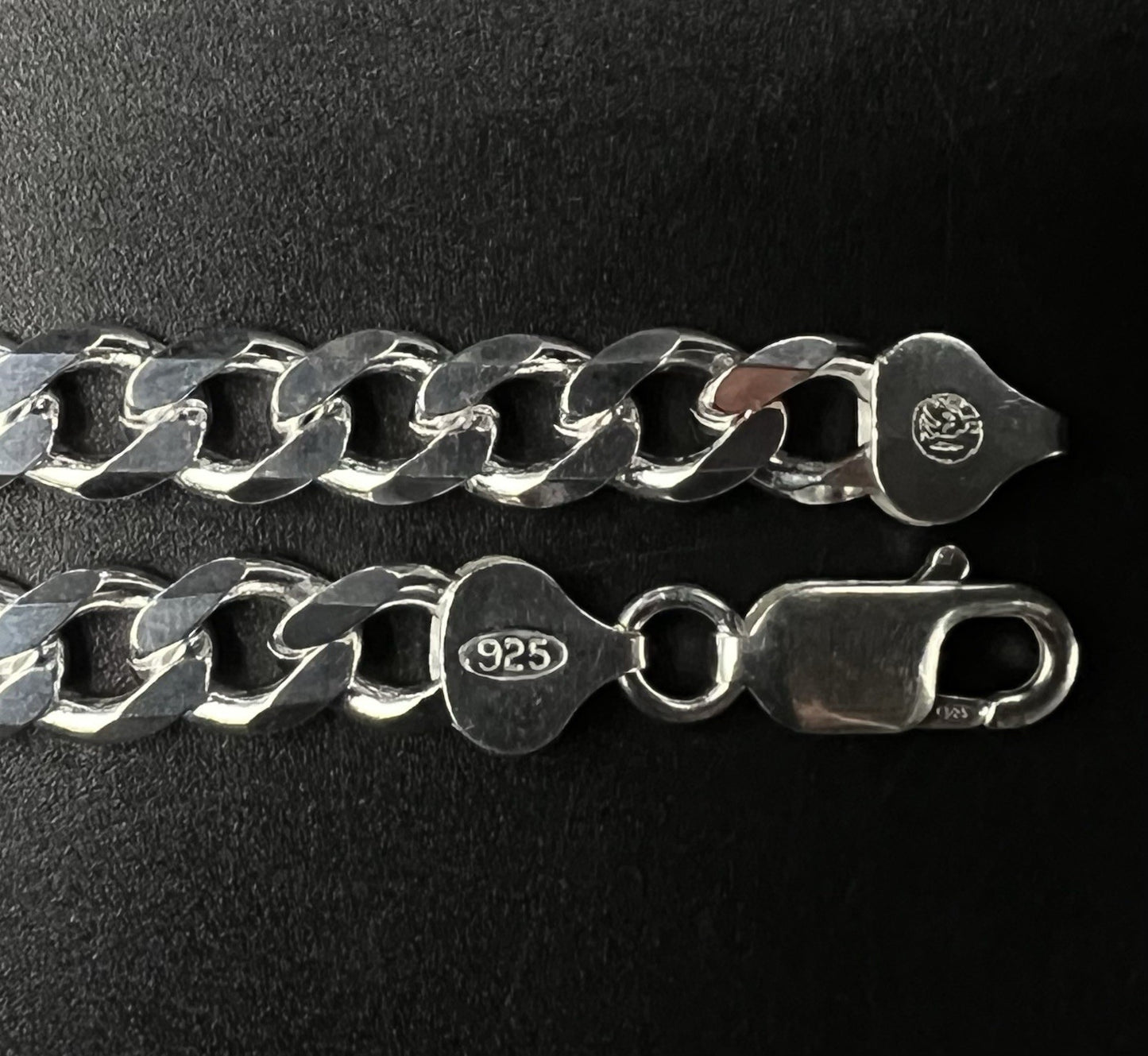 8” 925 Solid Sterling Silver Diamond Cut Cuban Bracelet 18.25g | 7.5MM | Lobster