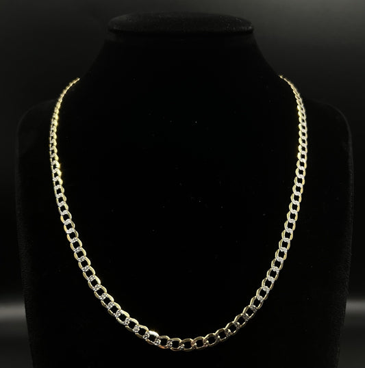 18” 10K Hollow Yellow Gold Diamond Cut Cuban Chain | 5.53g | 4.5MM | Lobster