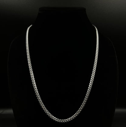 24” 925 Solid Sterling Silver Diamond Cut Miami Cuban Chain 42.23g | 5.4MM Italy