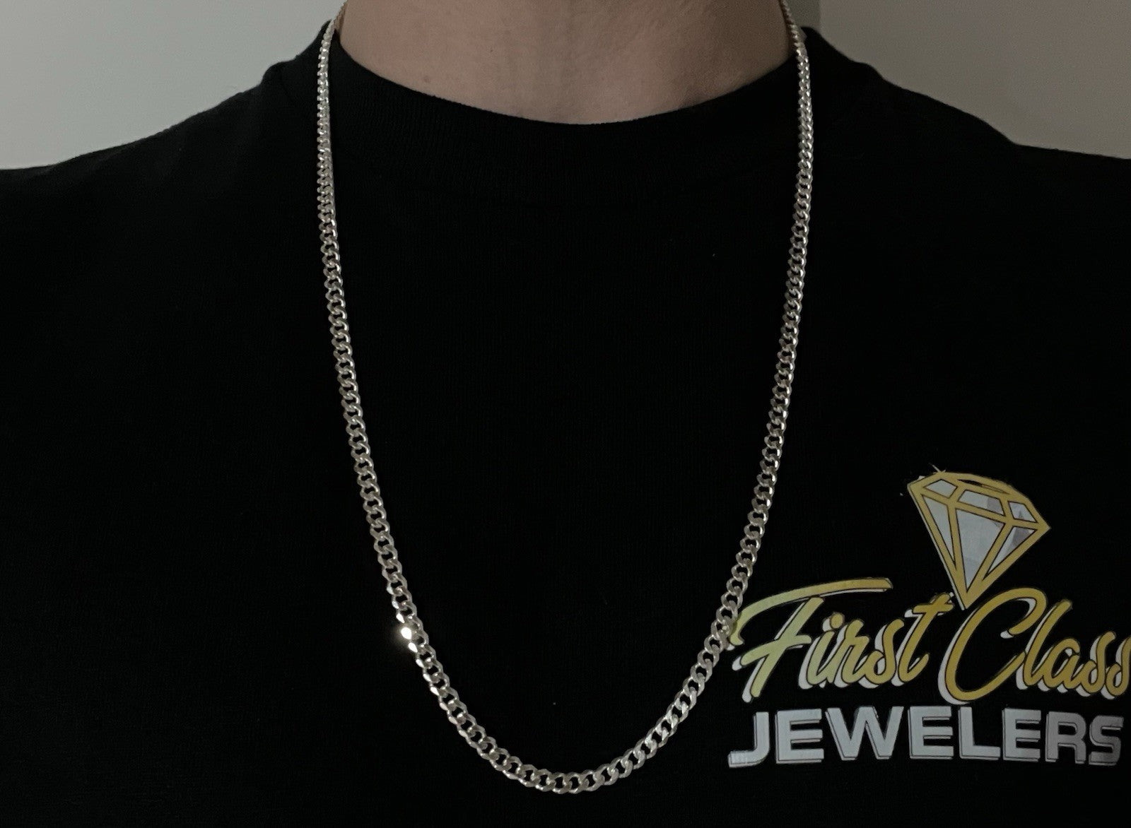 26” 925 Solid Sterling Silver Diamond Cut Miami Cuban Chain 25.69g | 4.5mm Italy