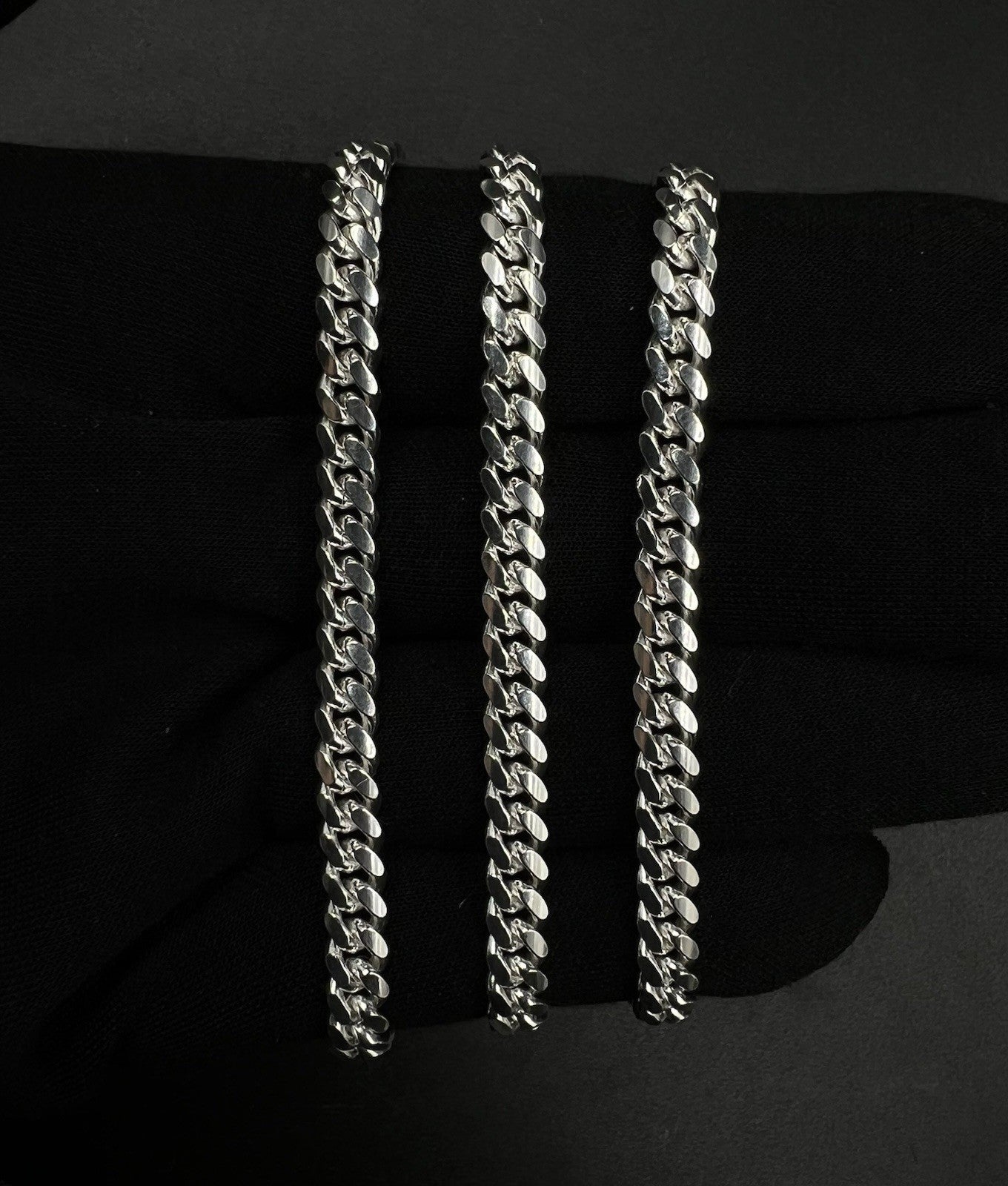 24” 925 Solid Sterling Silver Diamond Cut Miami Cuban Chain 42.23g | 5.4MM Italy