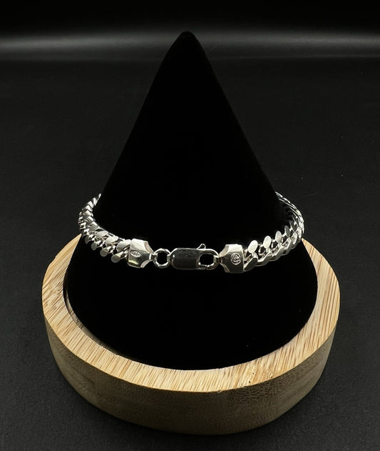 8” 925 Solid Sterling Silver Diamond Cut Miami Cuban Bracelet 22.23g | 6.9MM