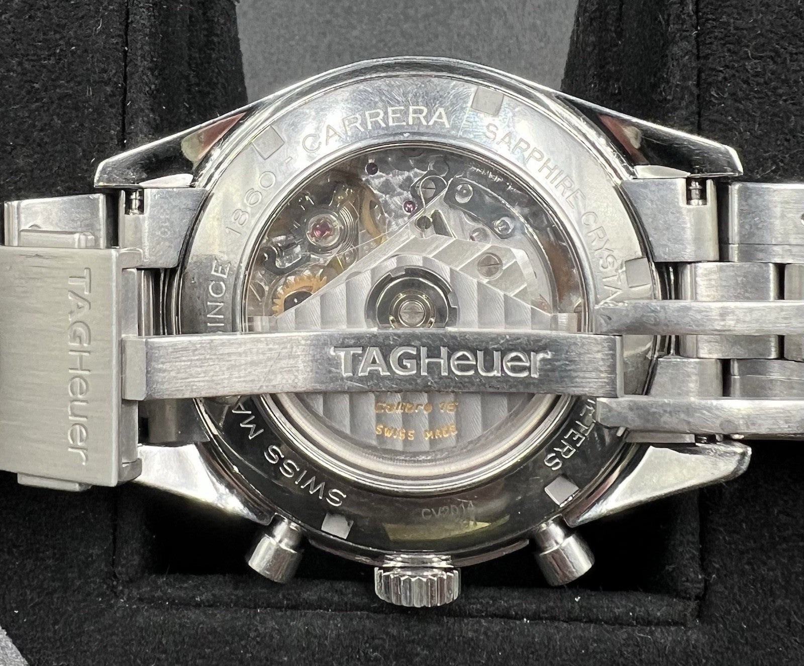 Tag Heuer Carrera 41MM Automatic Chronograph Date Swiss Made Watch CV2014 100M