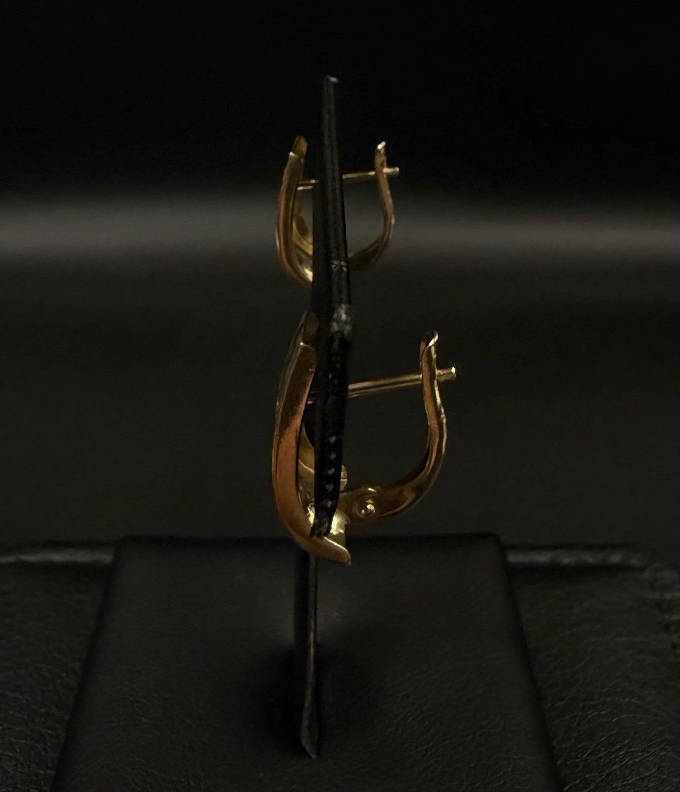 14k Solid Yellow Gold Diamond Cut Greek Key Earrings || 1.76g || 9.8mm Wide ||