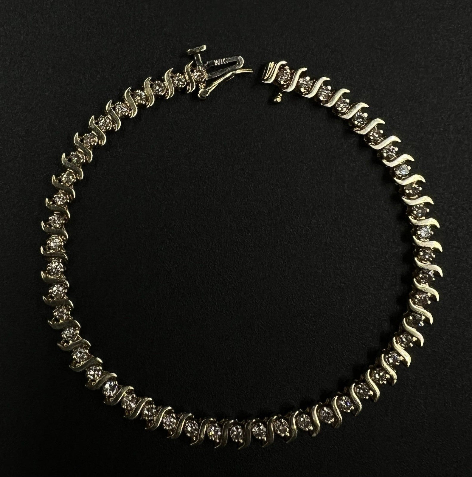 7.25” 14K Yellow Gold Natural Diamond Tennis Bracelet | 9.42g | ~1.5ct | 4.5MM |