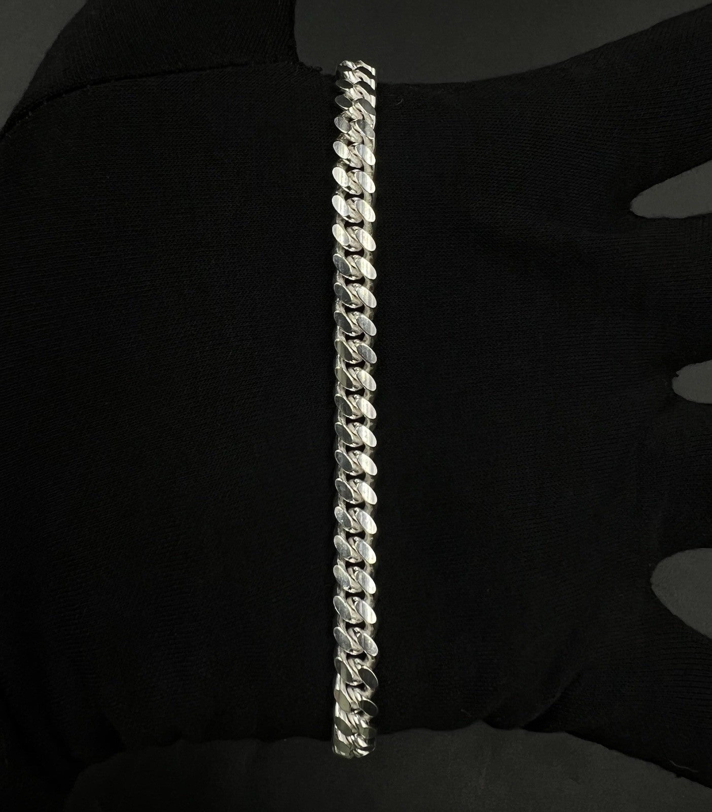 7.25” 925 Solid Sterling Silver Miami Cuban Bracelet | 17.29g | 6.3mm | Italy |