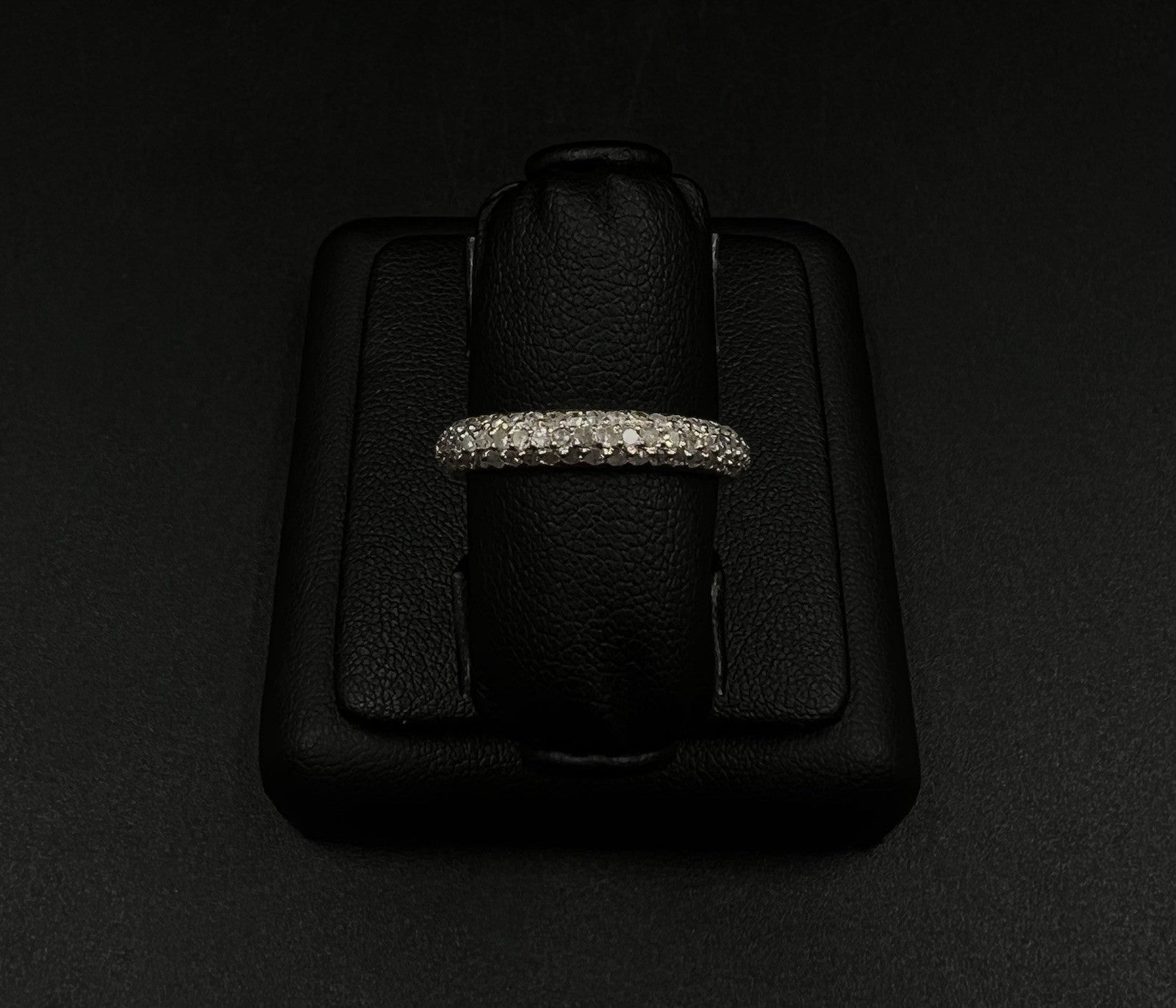 14K Solid Yellow Gold Natural Diamond Half Eternity Band Size 8 | ~.6ct | 3.11g
