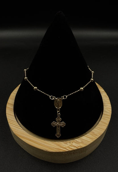 7.5” 14K Semi-Solid Yellow Gold Diamond Cut Charm Bracelet | 2.31g | 2.8mm |