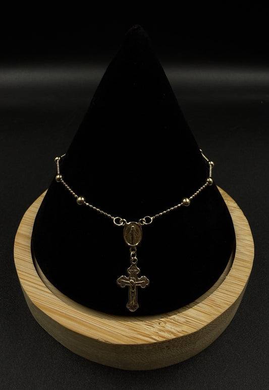 7.5” 14K Semi-Solid Yellow Gold Diamond Cut Charm Bracelet | 2.31g | 2.8mm |